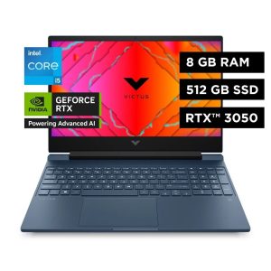 NOTEBOOK HP 15.6 VICTUS I5-12450H/MEMORIA RAM 8GB/ DISCO SSD 512GB/ WIN11H/ RTX3050 - (A)